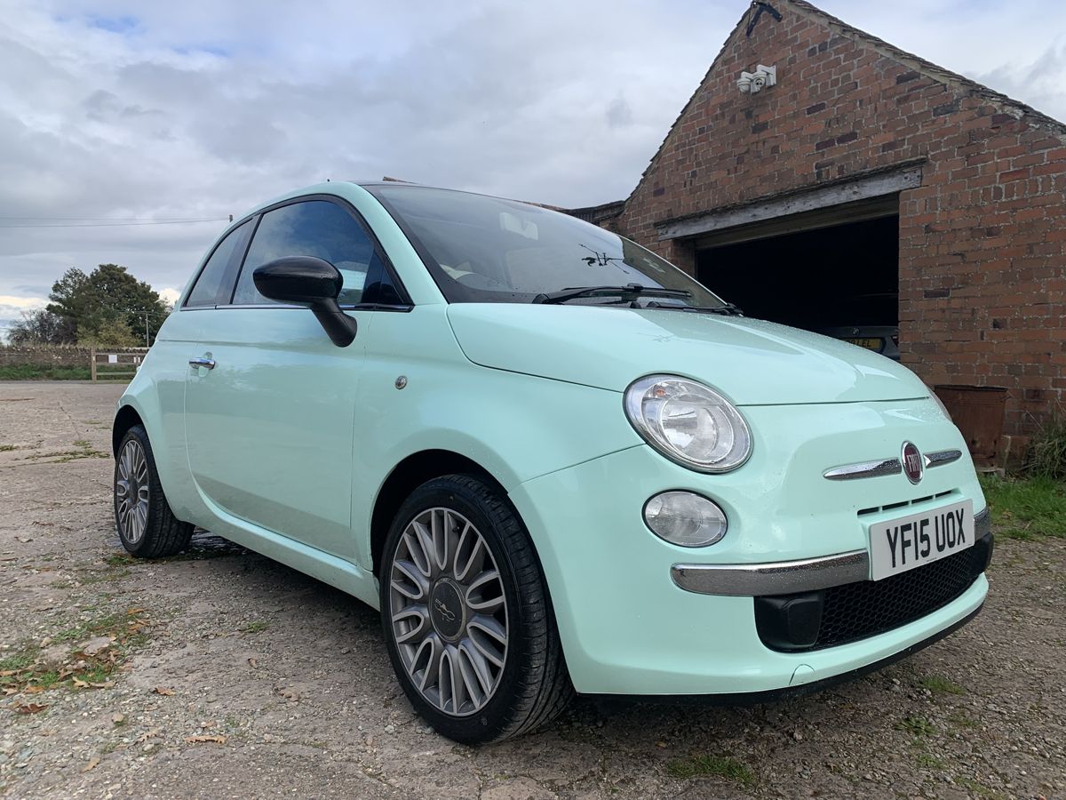 Mint green Fiat 500 Cult for sale at AJD Autos